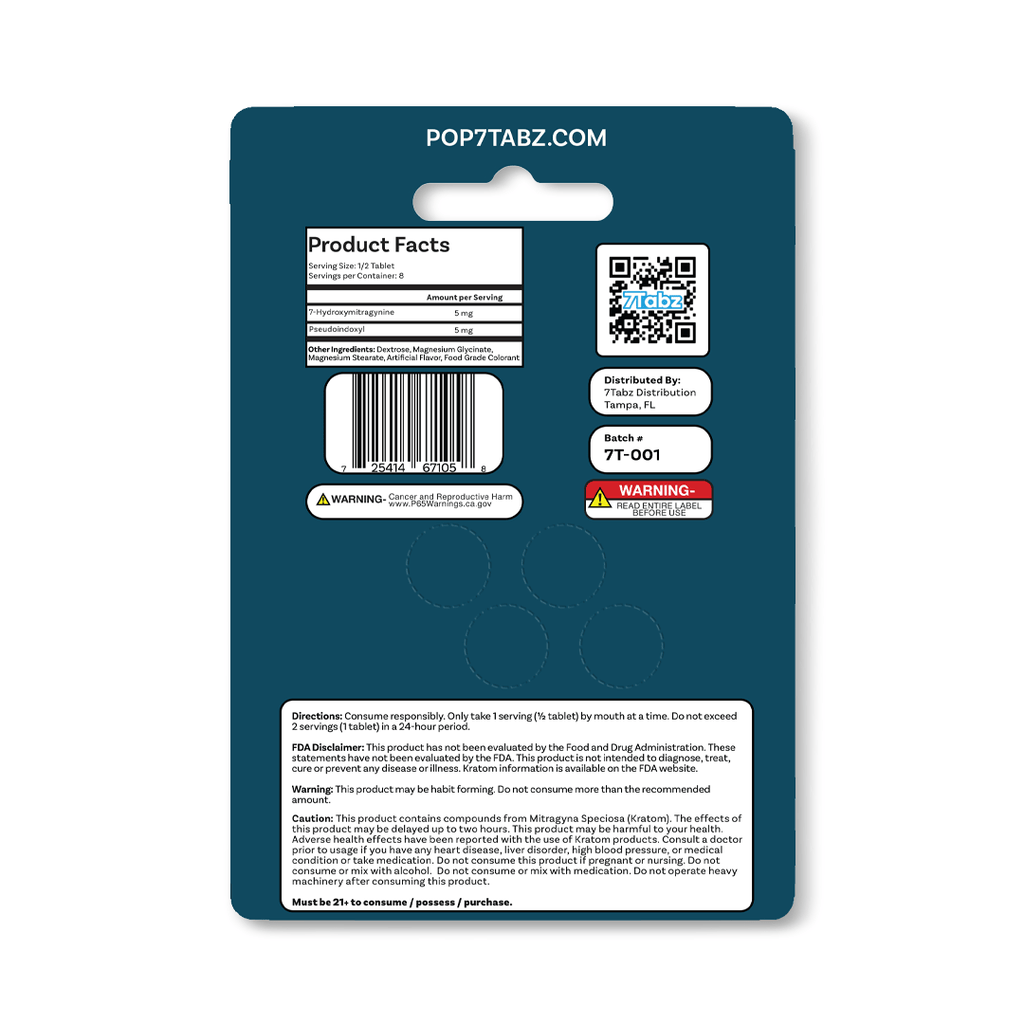 20mg 4ct 7-OH + Pseudo Tablets