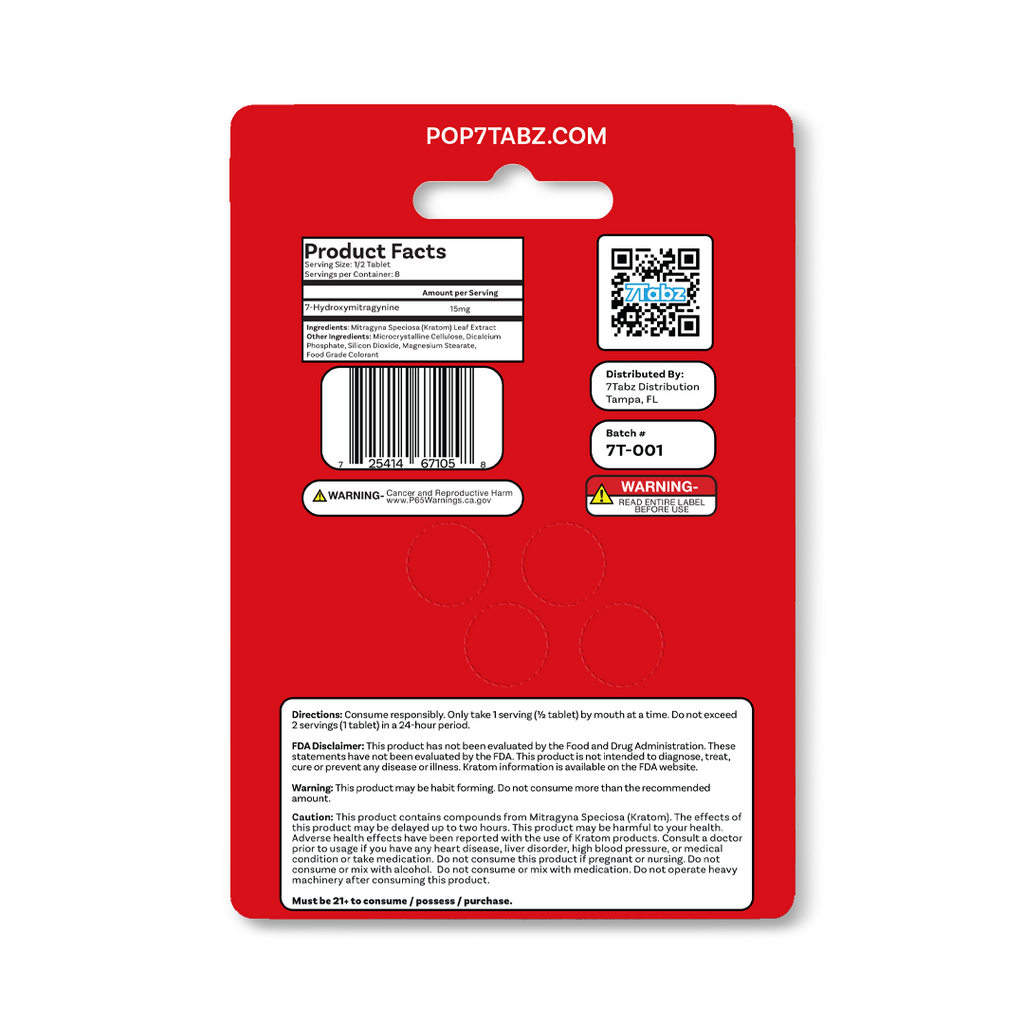 30mg 4ct 7-OH Tablets