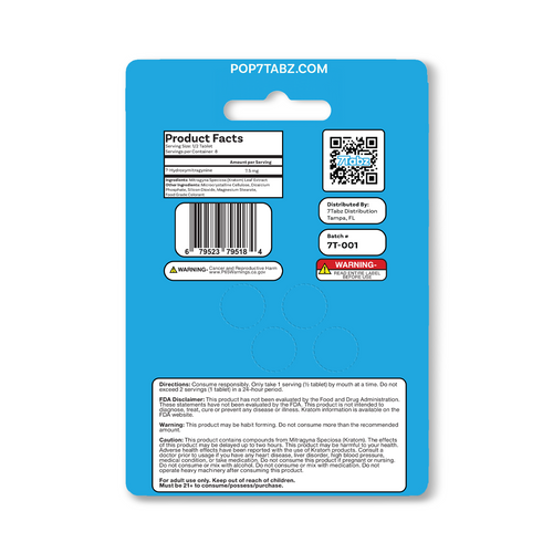 15mg 4ct 7-OH Tablets | Premium 7-Hydroxymitragynine Tablets