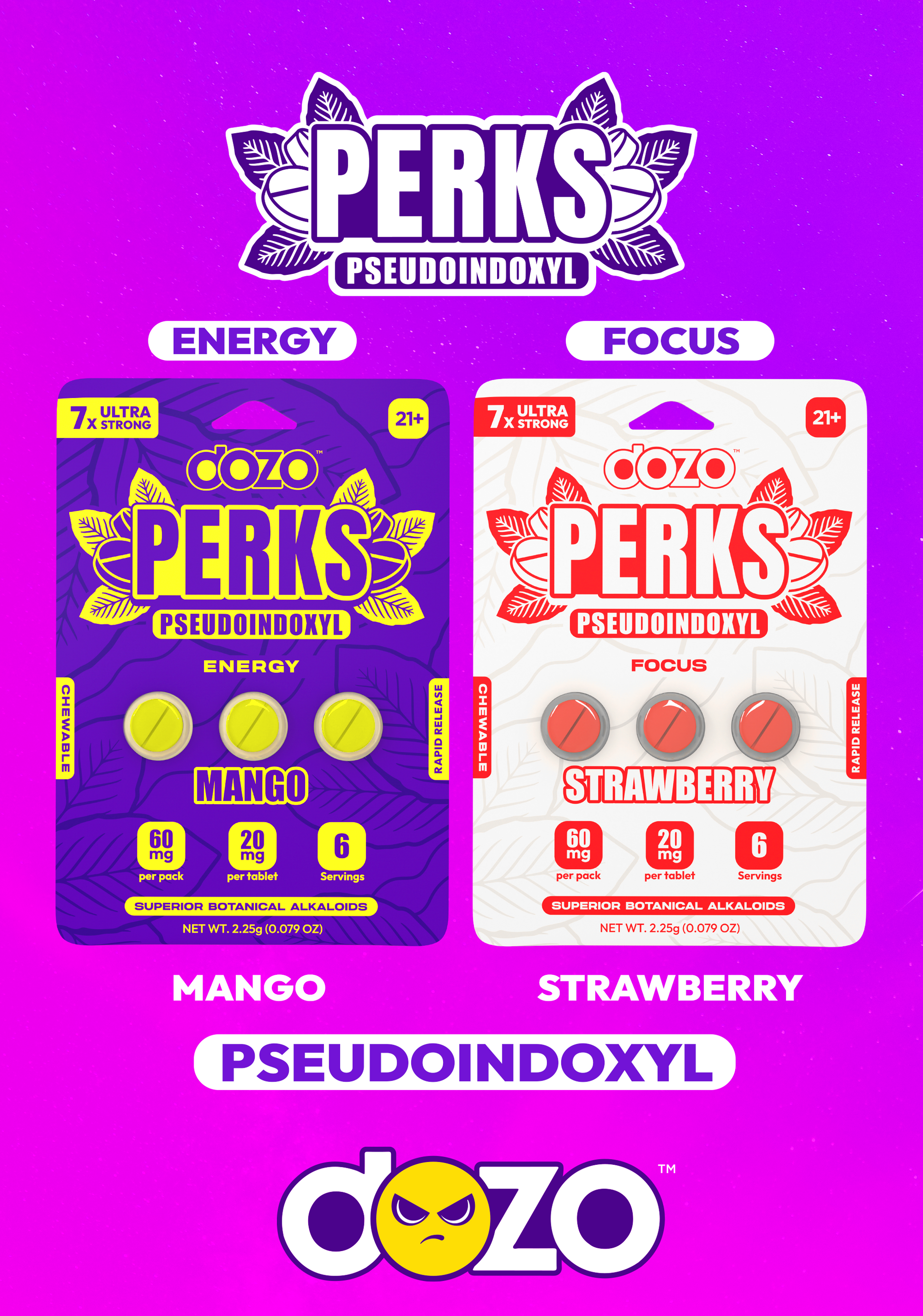 DOZO PERKS PSEUDOINDOXYL + 3 ct