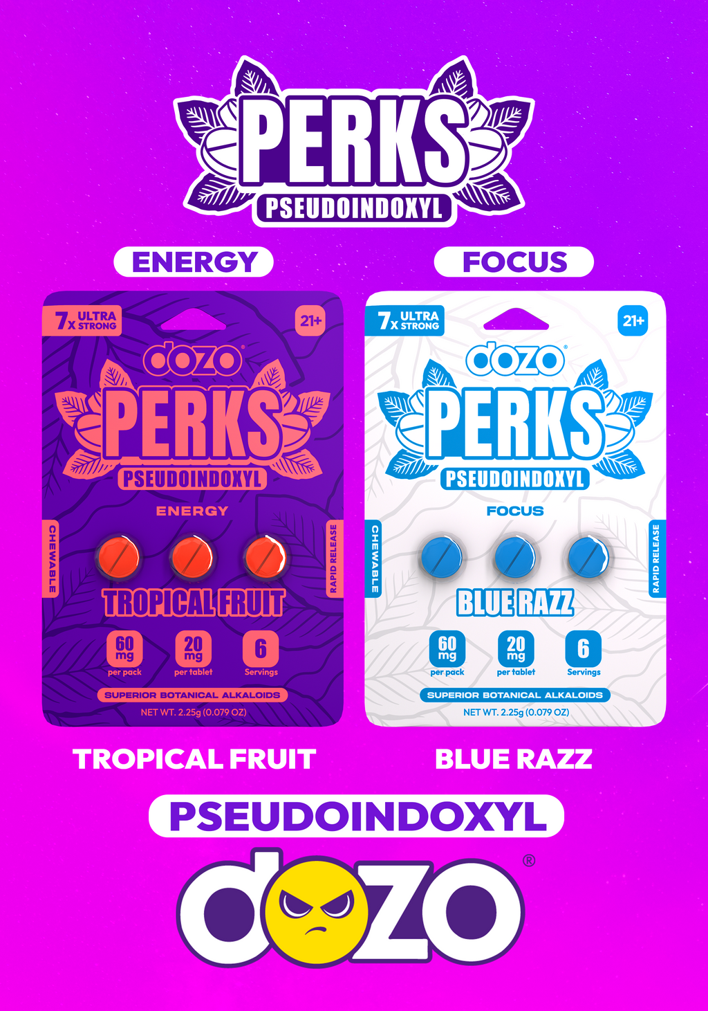 DOZO PERKS PSEUDOINDOXYL + 3 ct