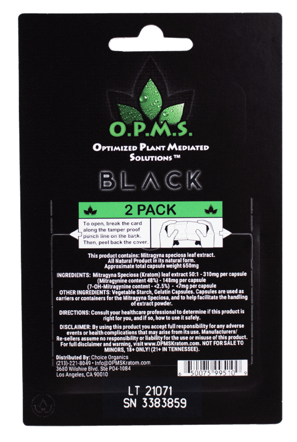 OPMS Black Capsules