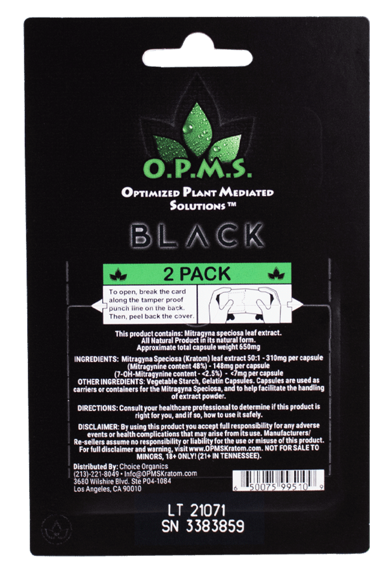 OPMS Black Capsules