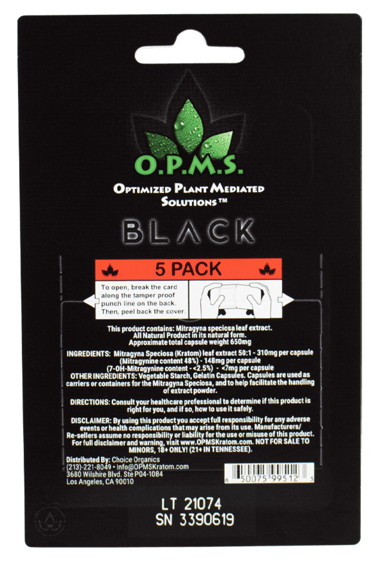 OPMS Black Capsules