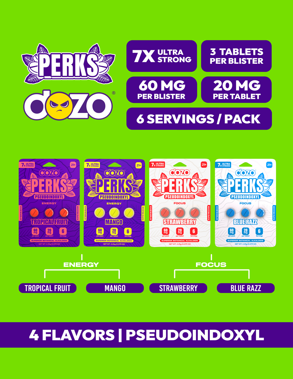 DOZO PERKS PSEUDOINDOXYL + 3 ct