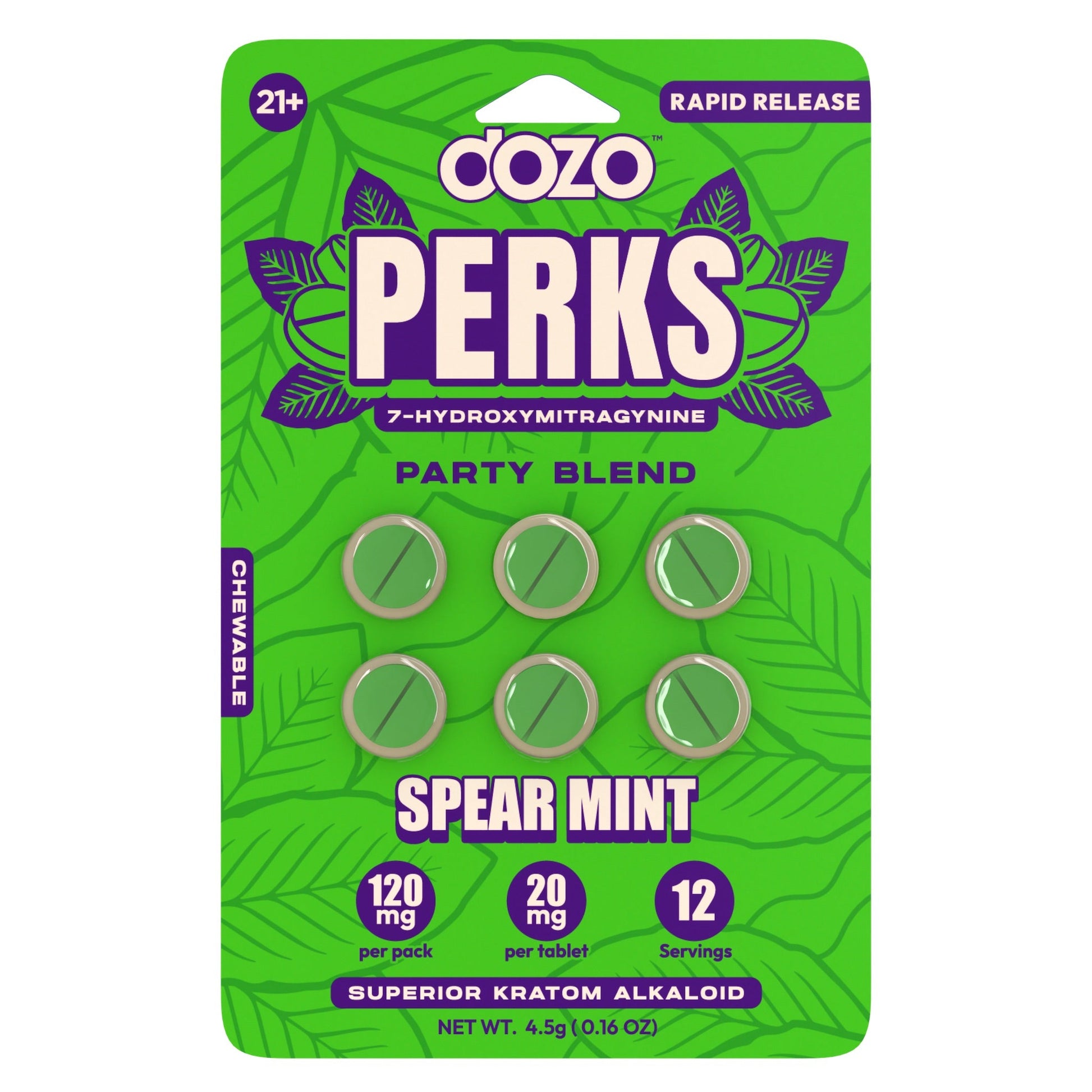 DOZO PERKS + 6 ct + 7-HYDROXYMITRAGYNINE