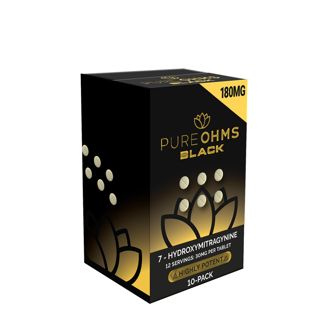 Pure Ohms Black 7-Hydroxy Tabs 50mg Singles