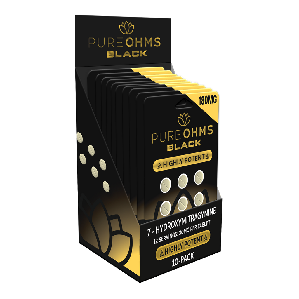 Pure Ohms Black 7-Hydroxy Tabs 50mg Singles