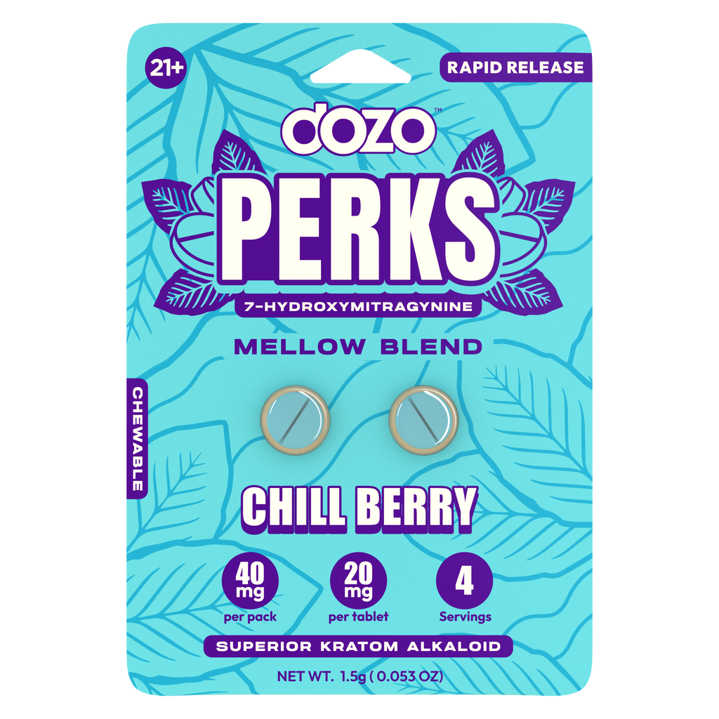 DOZO PERKS 7-Hydroxymitragynine (2ct) - 40mg each pack