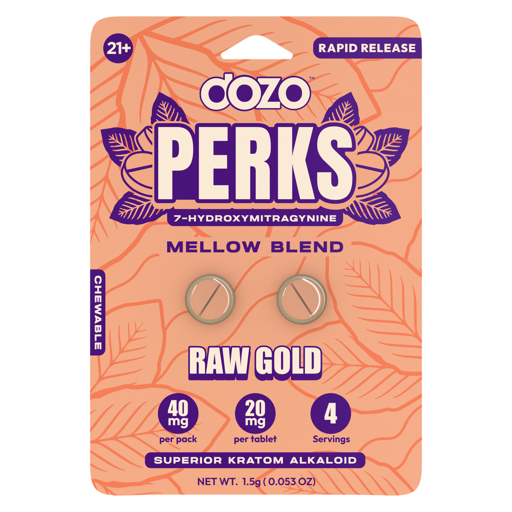 DOZO PERKS 7-Hydroxymitragynine (2ct) - 40mg each pack